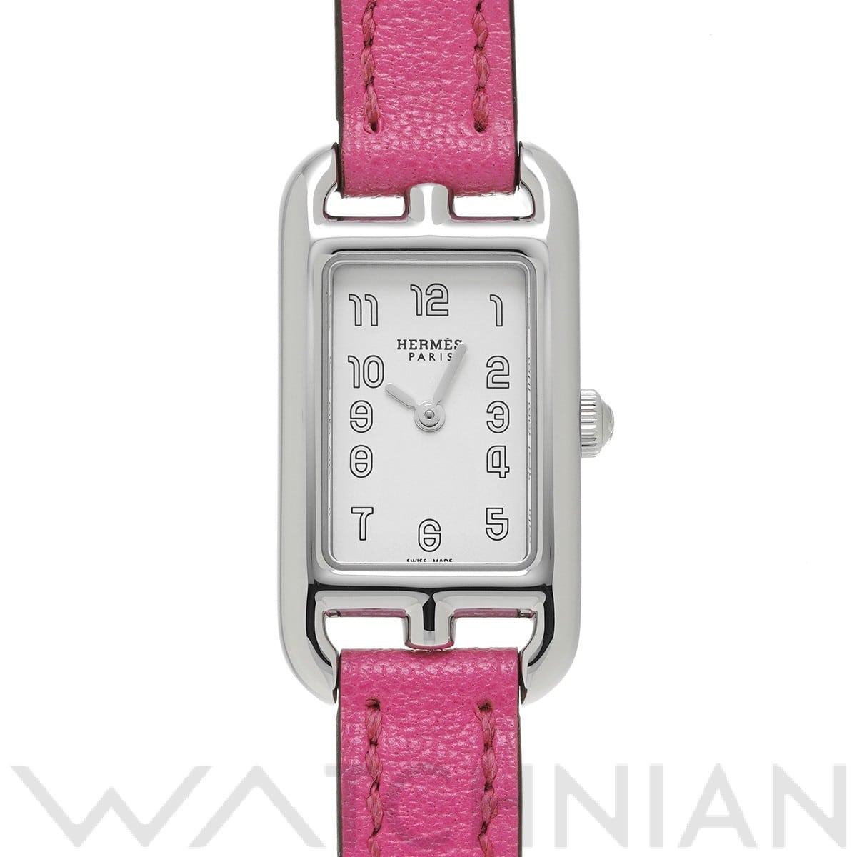 エルメス ナンタケット NA2.110 シルバー レディース 時計 【中古】【wristwatch】