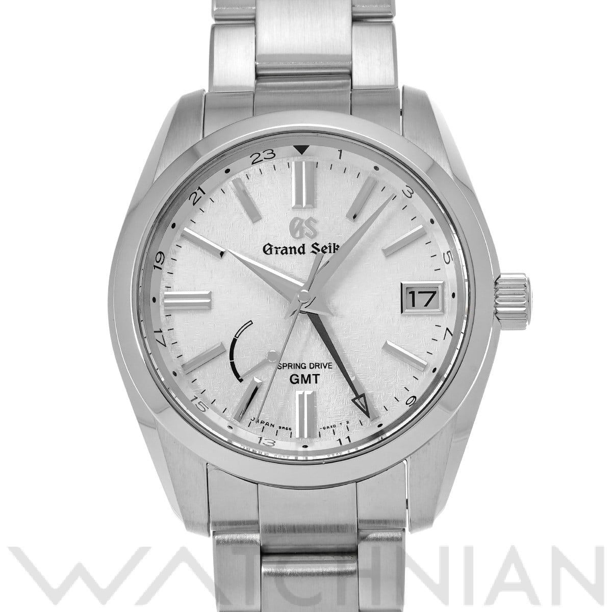 グランドセイコー ヘリテージコレクション スプリングドライブ GMT SBGE279 シルバー メンズ 時計 【中古】【wristwatch】