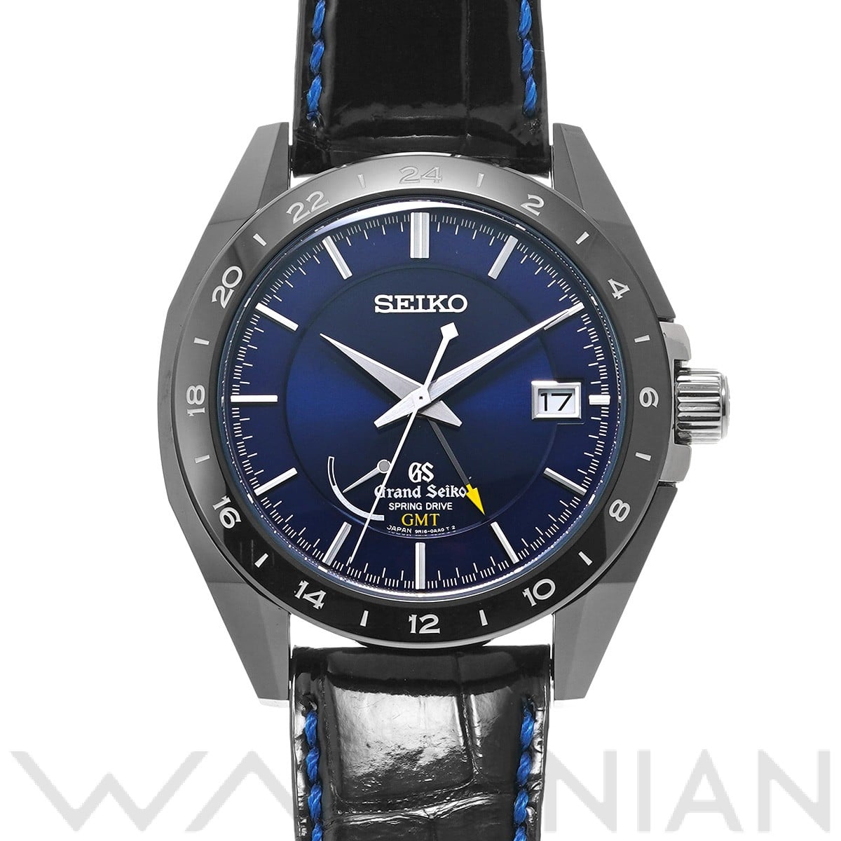 グランドセイコー スポーツコレクション スプリングドライブ GMT SBGE039 ブルー メンズ 時計 【中古】【wristwatch】