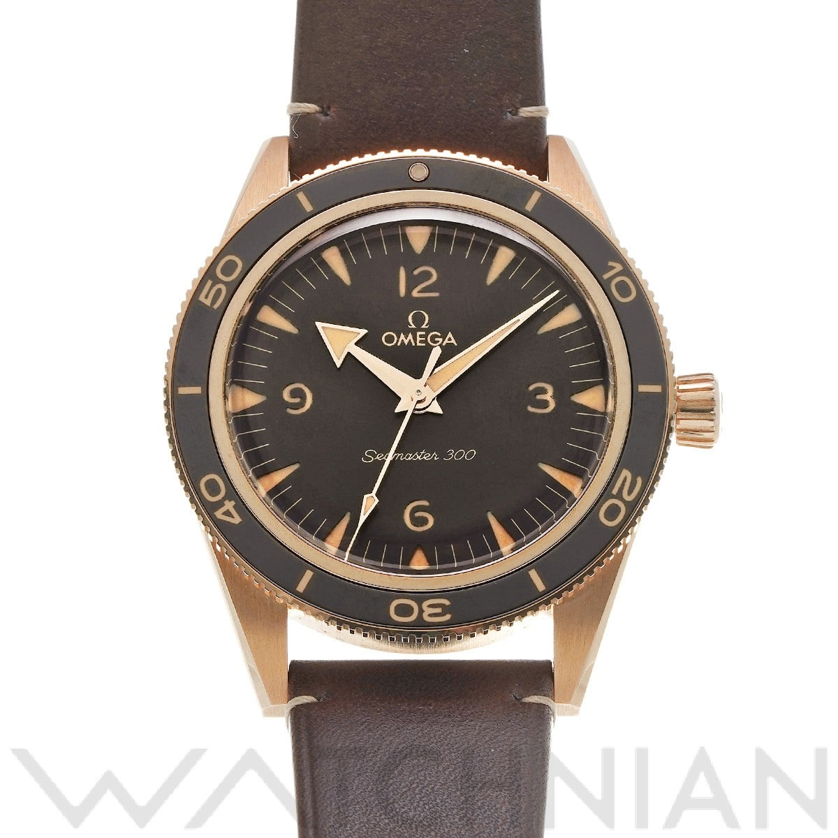 オメガ シーマスター 300 コーアクシャル マスタークロノメーター 234.92.41.21.10.001 ブラウン メンズ 時計 【中古】【wristwatch】