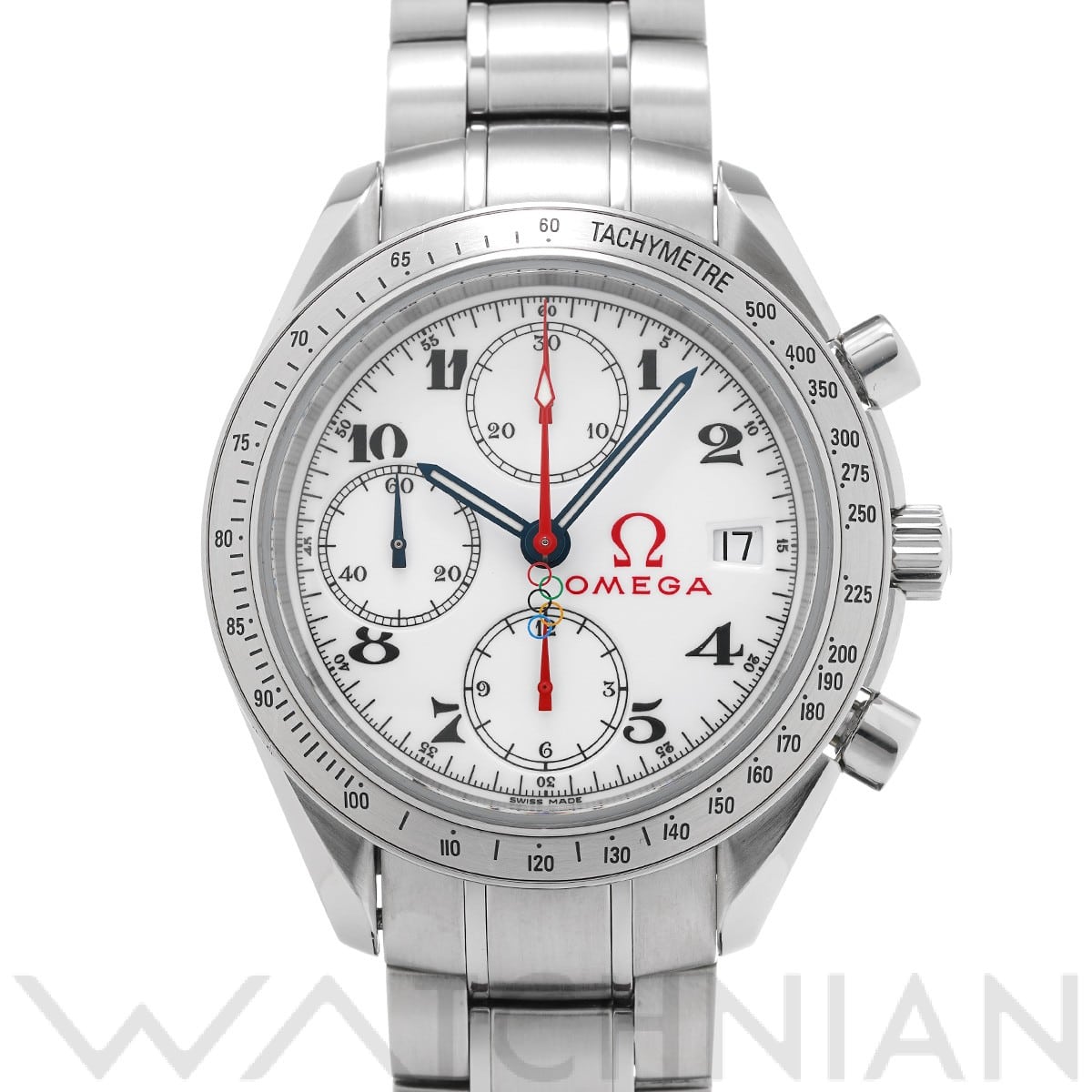 オメガ スピードマスター デイト オリンピックコレクション 323.10.40.40.04.001 ホワイト メンズ 時計 【中古】【wristwatch】