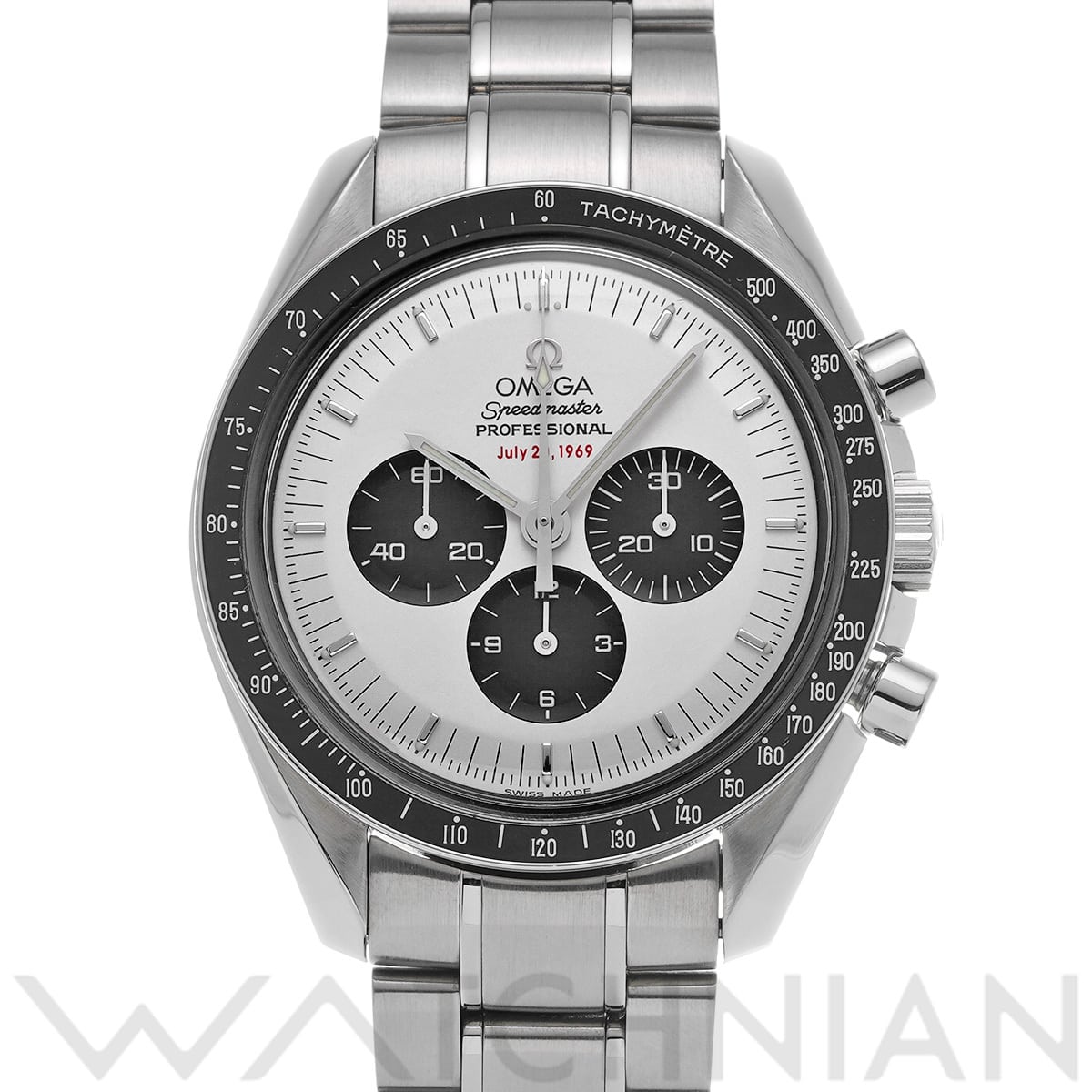オメガ スピードマスター プロフェッショナル ムーンウォッチ アポロ11号 35th 3569.31 ホワイト/ブラック メンズ 時計 【中古】【wristwatch】