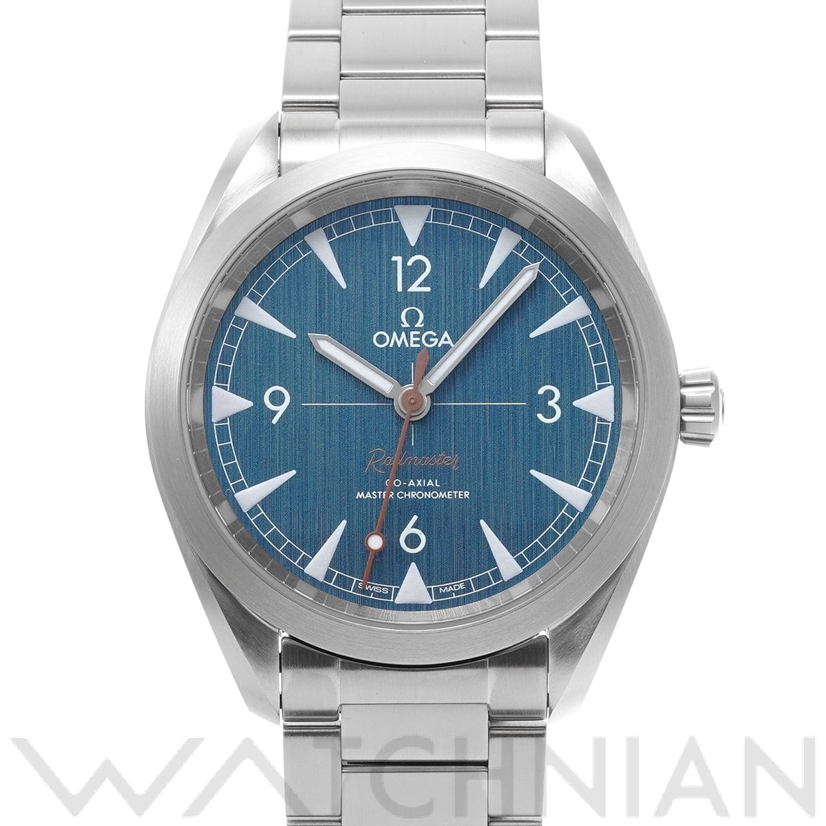 オメガ シーマスター レイルマスター コーアクシャル マスタークロノメーター 220.10.40.20.03.001 ブルー メンズ 時計 【中古】【wristwatch】