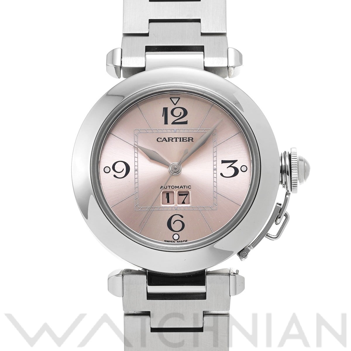 カルティエ / CARTIER パシャC ビッグデイト W31058M7 ピンク ユニセックス 時計 【中古】【wristwatch】