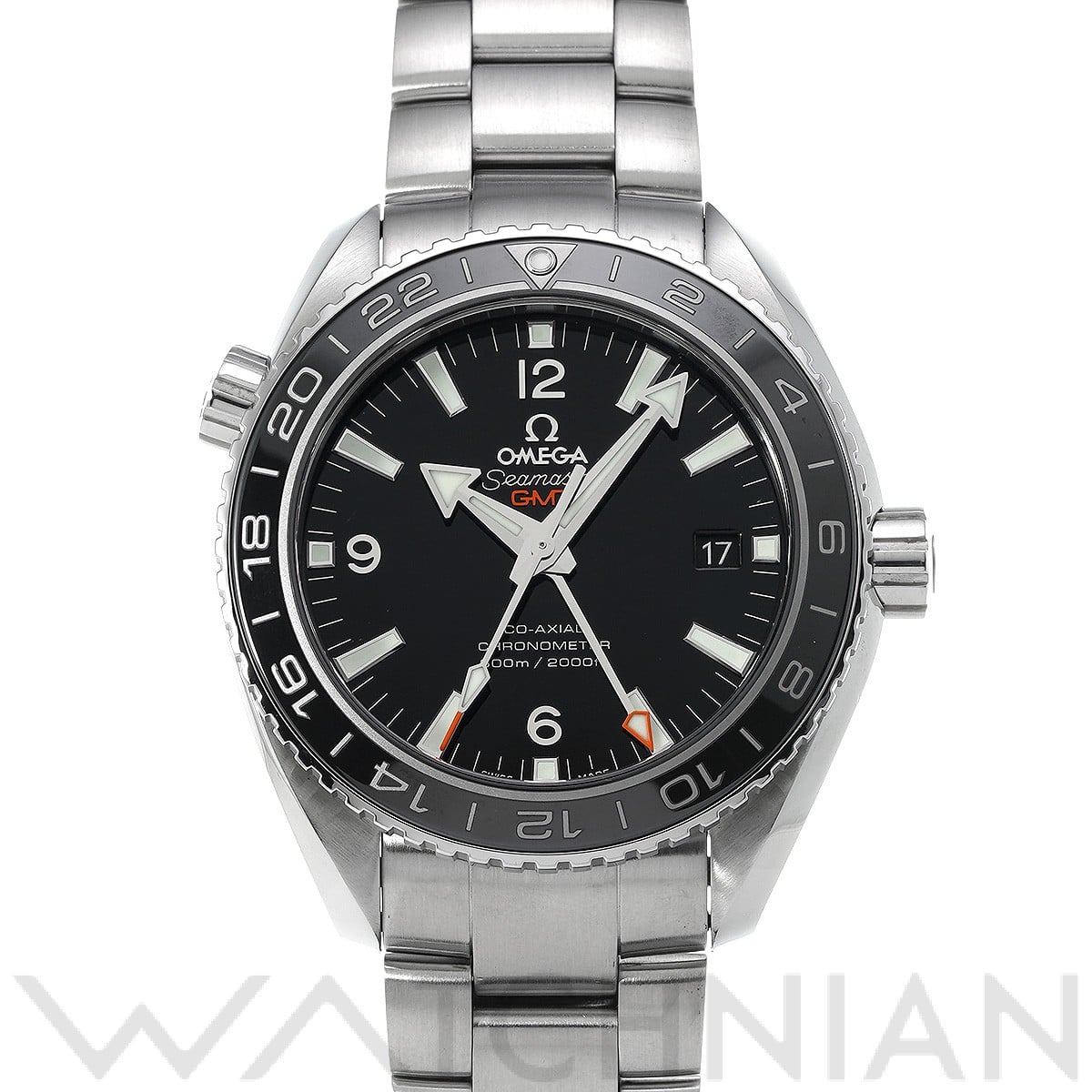 オメガ シーマスター プラネットオーシャン 600 コーアクシャル GMT 232.30.44.22.01.001 ブラック メンズ 時計 【中古】【wristwatch】