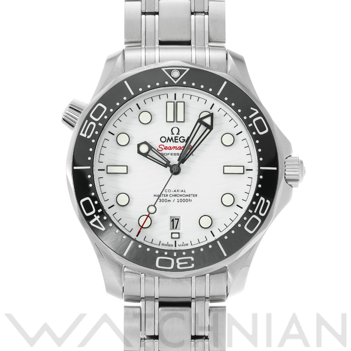 オメガ シーマスター ダイバー300 コーアクシャル マスタークロノメーター 210.30.42.20.04.001 ホワイト メンズ 時計 【中古】【wristwatch】