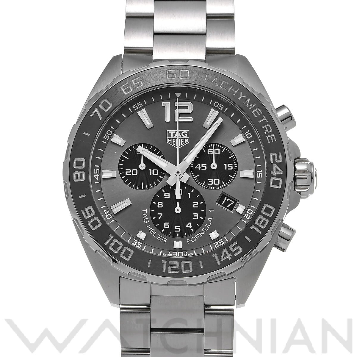 タグ ホイヤー / TAG HEUER フォーミュラ1 クォーツ クロノグラフ CAZ1011.BA0842 グレー/ブラック メンズ 時計 【中古】【wristwatch】