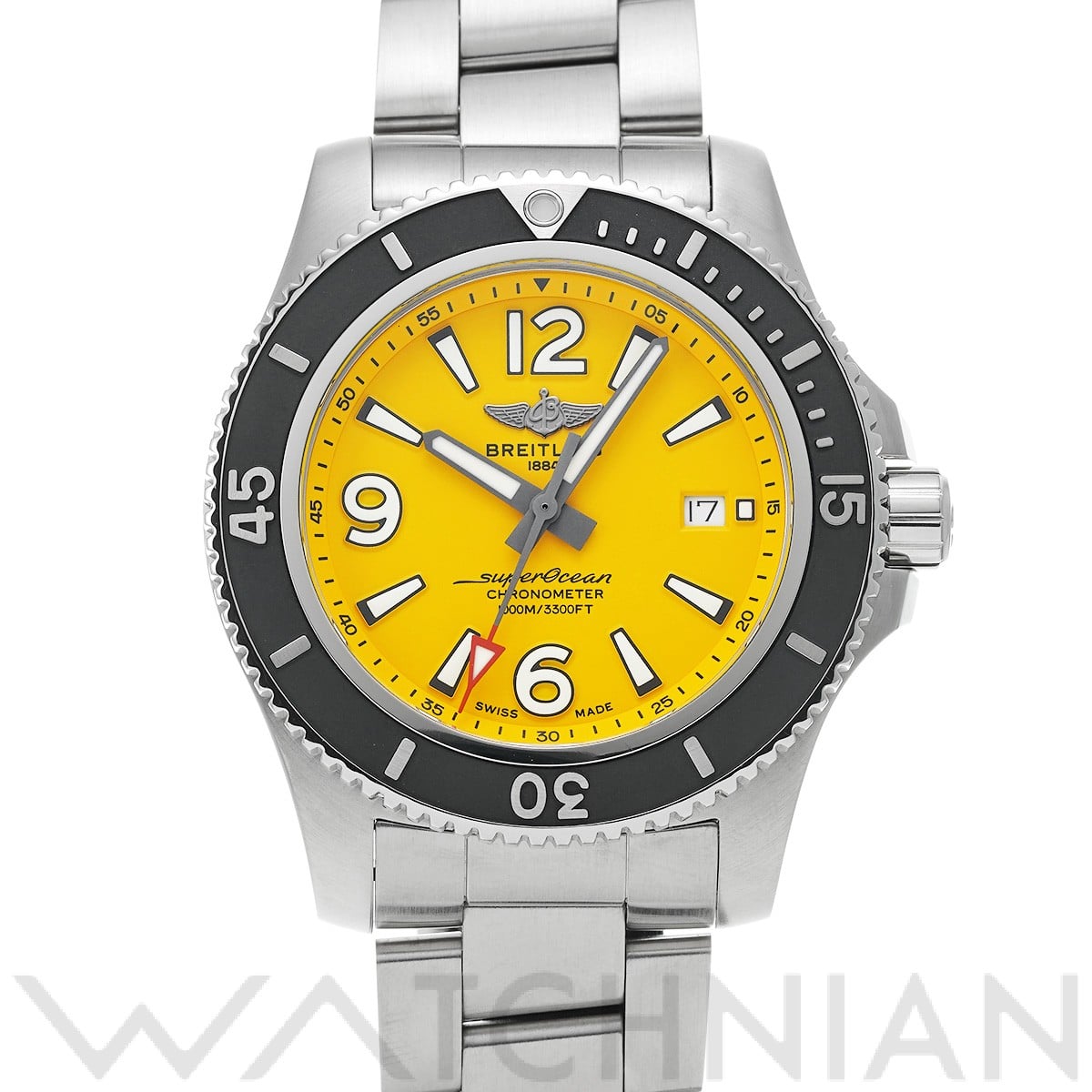ブライトリング スーパーオーシャン オートマチック 44 A17367021I1A1 イエロー メンズ 時計 【中古】【wristwatch】