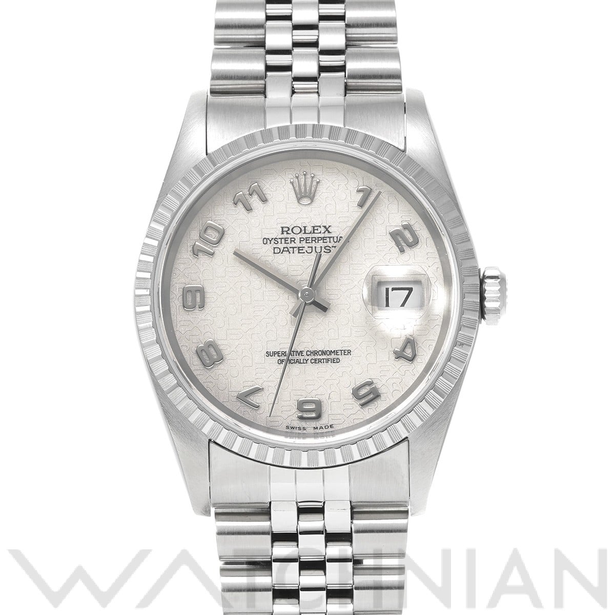 ロレックス デイトジャスト 16220 アイボリーコンピュータ メンズ 時計 【中古】【wristwatch】