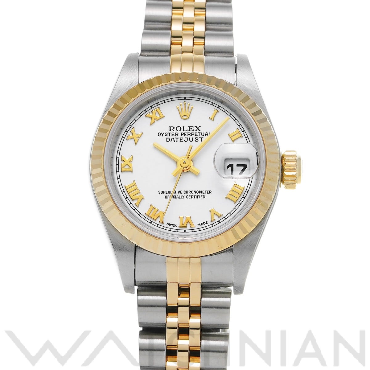 ロレックス デイトジャスト 79173 ホワイト レディース 時計 【中古】【wristwatch】