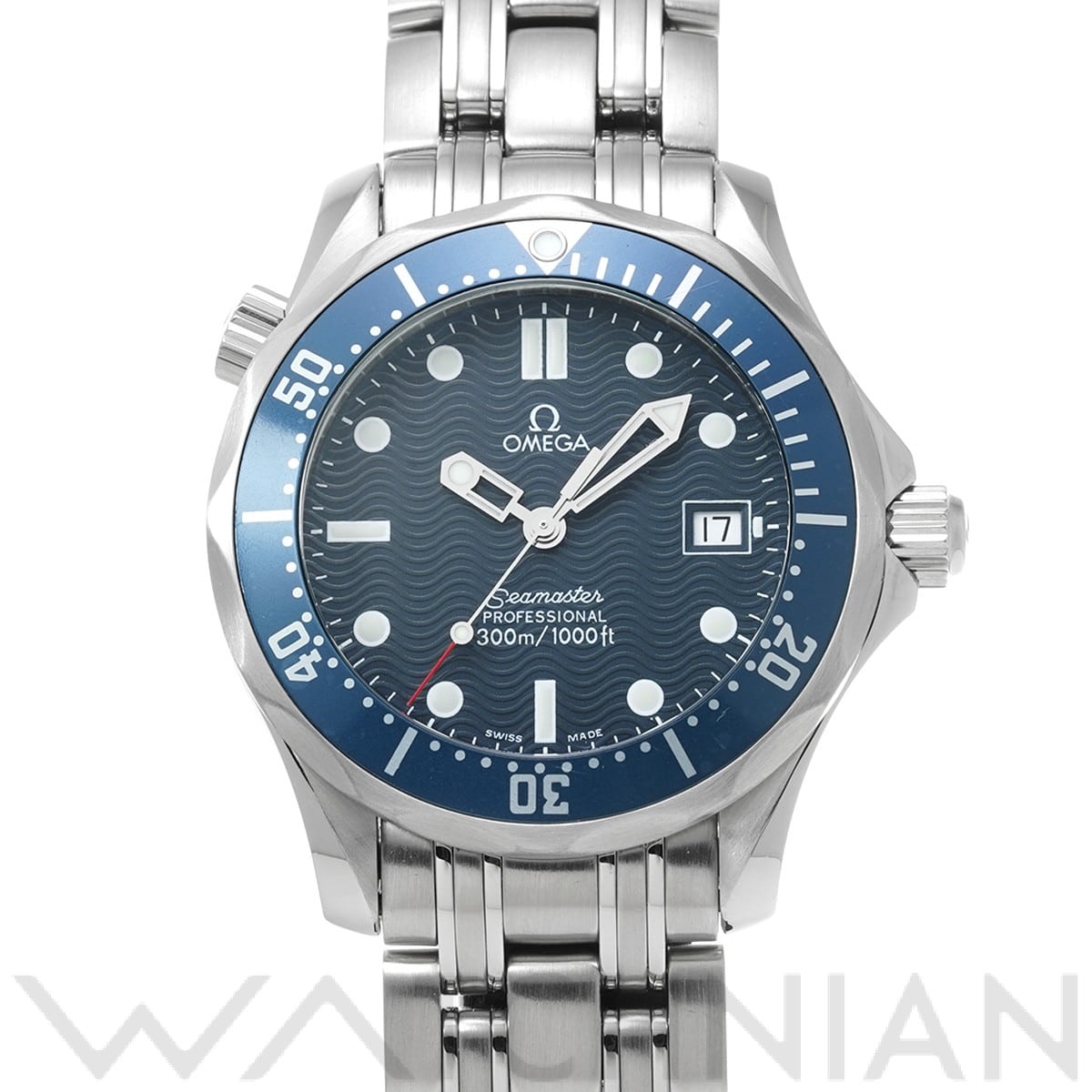 オメガ シーマスター プロフェッショナル 300 ミッドサイズ 2561.80 ブルー ユニセックス 時計 【中古】【wristwatch】