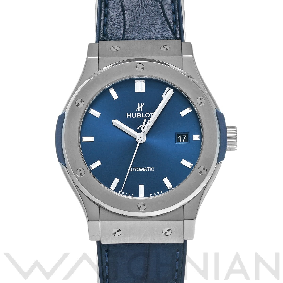 ウブロ クラシックフュージョン チタニウム ブルー 542.NX.7170.LR ブルー メンズ 時計 【中古】【wristwatch】