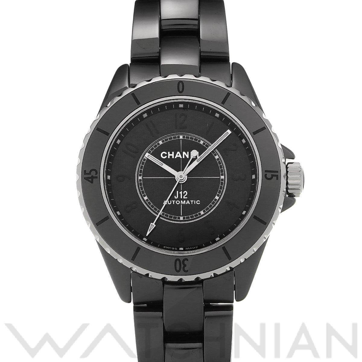シャネル J12 ファントム キャリバー12.1 38MM H6185 ブラック メンズ 時計 【中古】【wristwatch】
