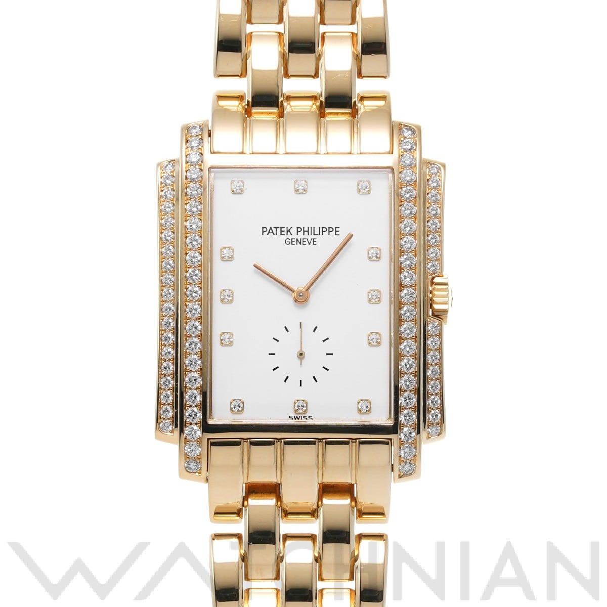 パテック フィリップ ゴンドーロ 5025/1J-001 ホワイト/ダイヤモンド メンズ 時計 【中古】【wristwatch】