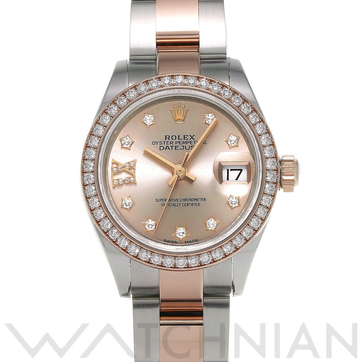 ロレックス レディ デイトジャスト 28 279381RBR サンダスト/ダイヤモンド レディース 時計 【中古】【wristwatch】