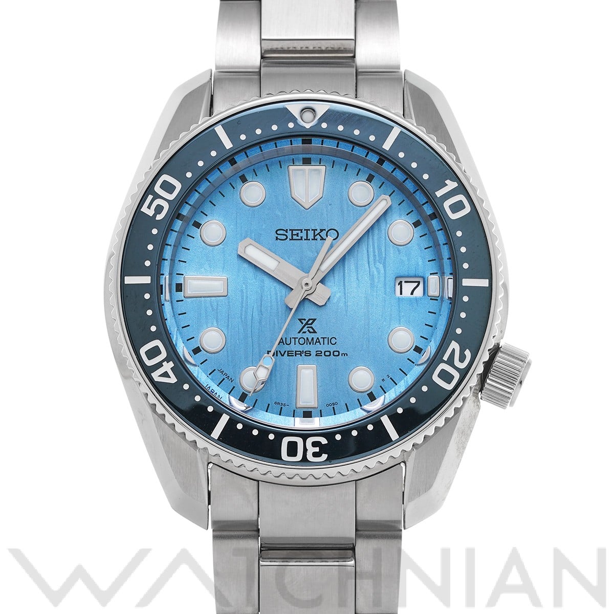 セイコー プロスペックス ダイバー スキューバ 1968 メカニカルダイバーズ セイブ ザ オ-シャン SBDC167 ライトブルー メンズ 時計 【中古】【wristwatch】