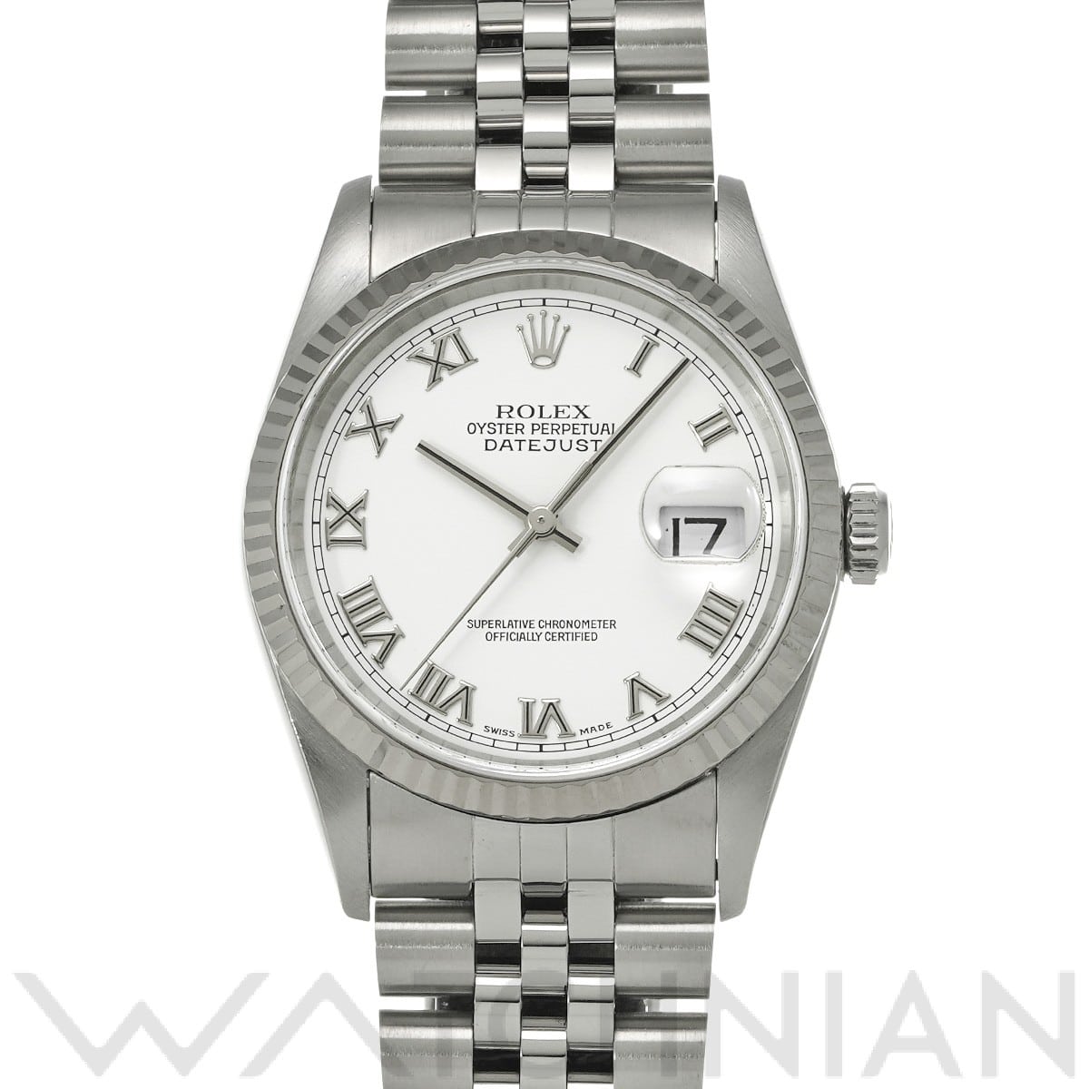 ロレックス デイトジャスト 36 16234 ホワイト メンズ 時計 【中古】【wristwatch】