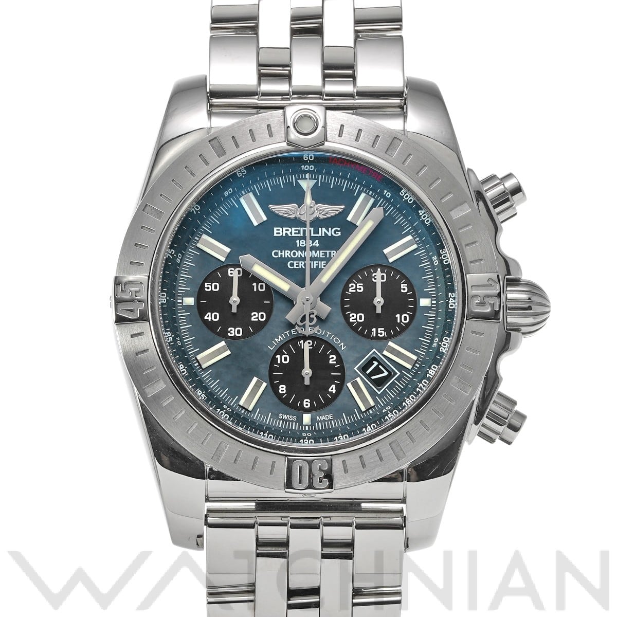 ブライトリング クロノマット 44 スペシャル ブラックマザーオブパール AB01152A/BH20 ブラックシェル/ブラック メンズ 時計 【中古】【wristwatch】