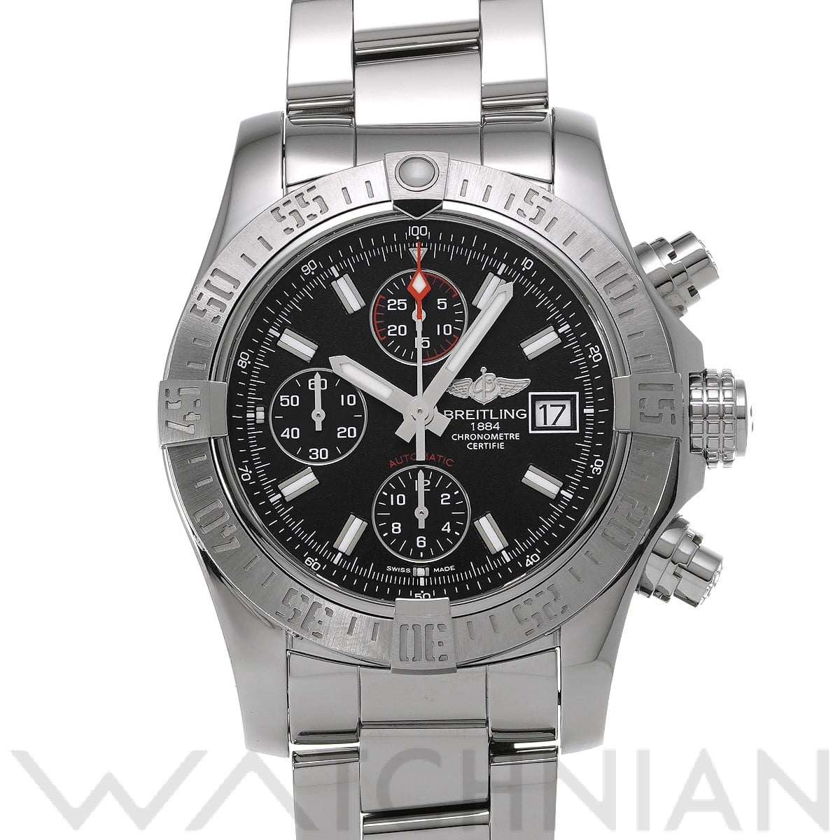 ブライトリング アベンジャー II A1338111/BC32 ブラック メンズ 時計 【中古】【wristwatch】