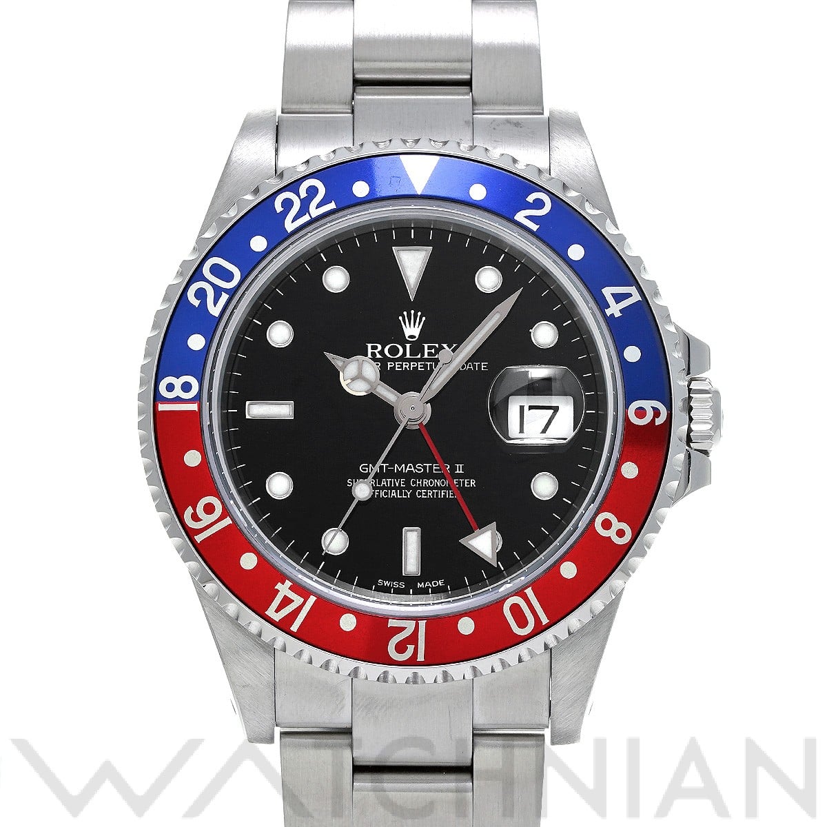 ロレックス GMTマスターII 16710 ブラック メンズ 時計 【中古】【wristwatch】