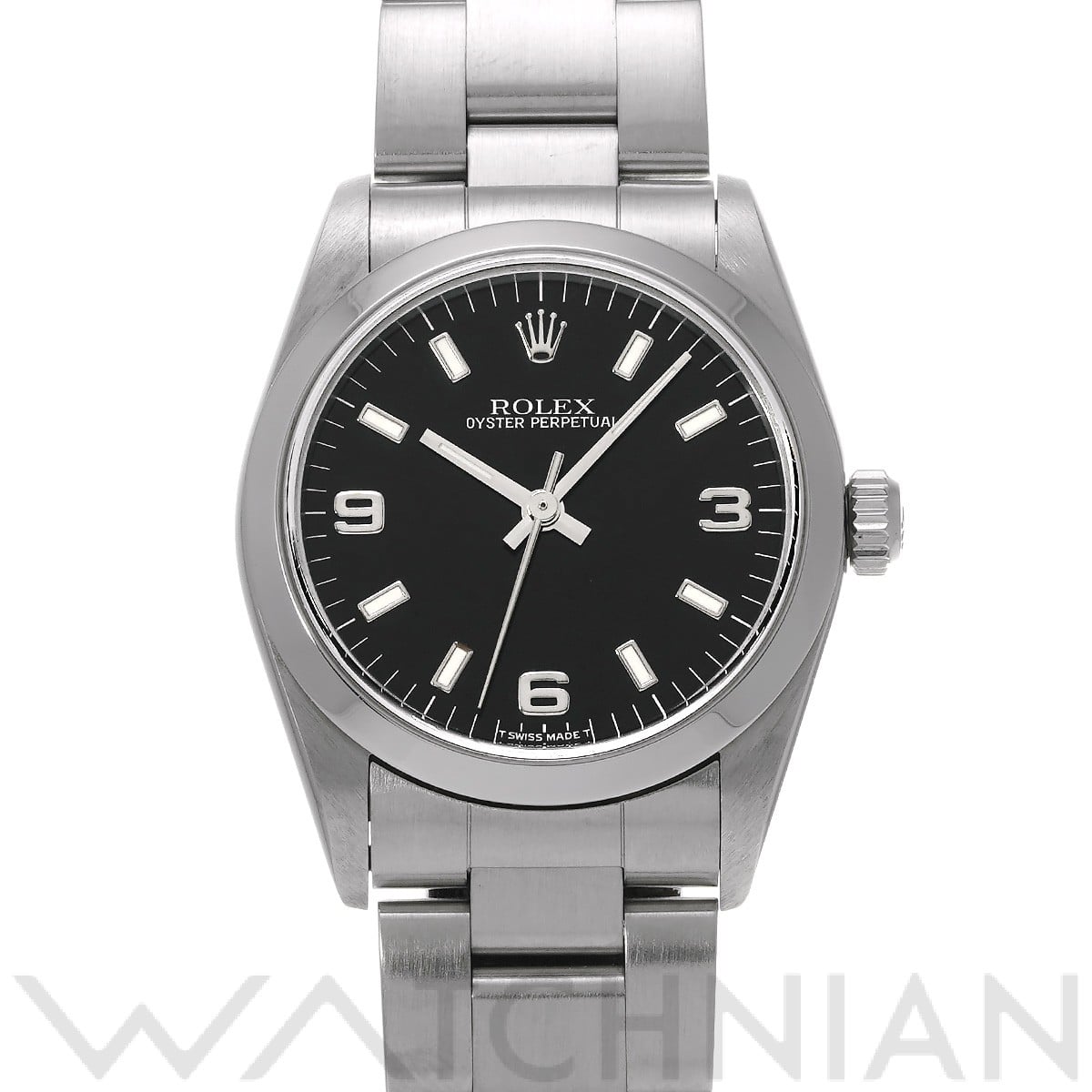 ロレックス オイスターパーペチュアル 67480 ブラック ユニセックス 時計 【中古】【wristwatch】