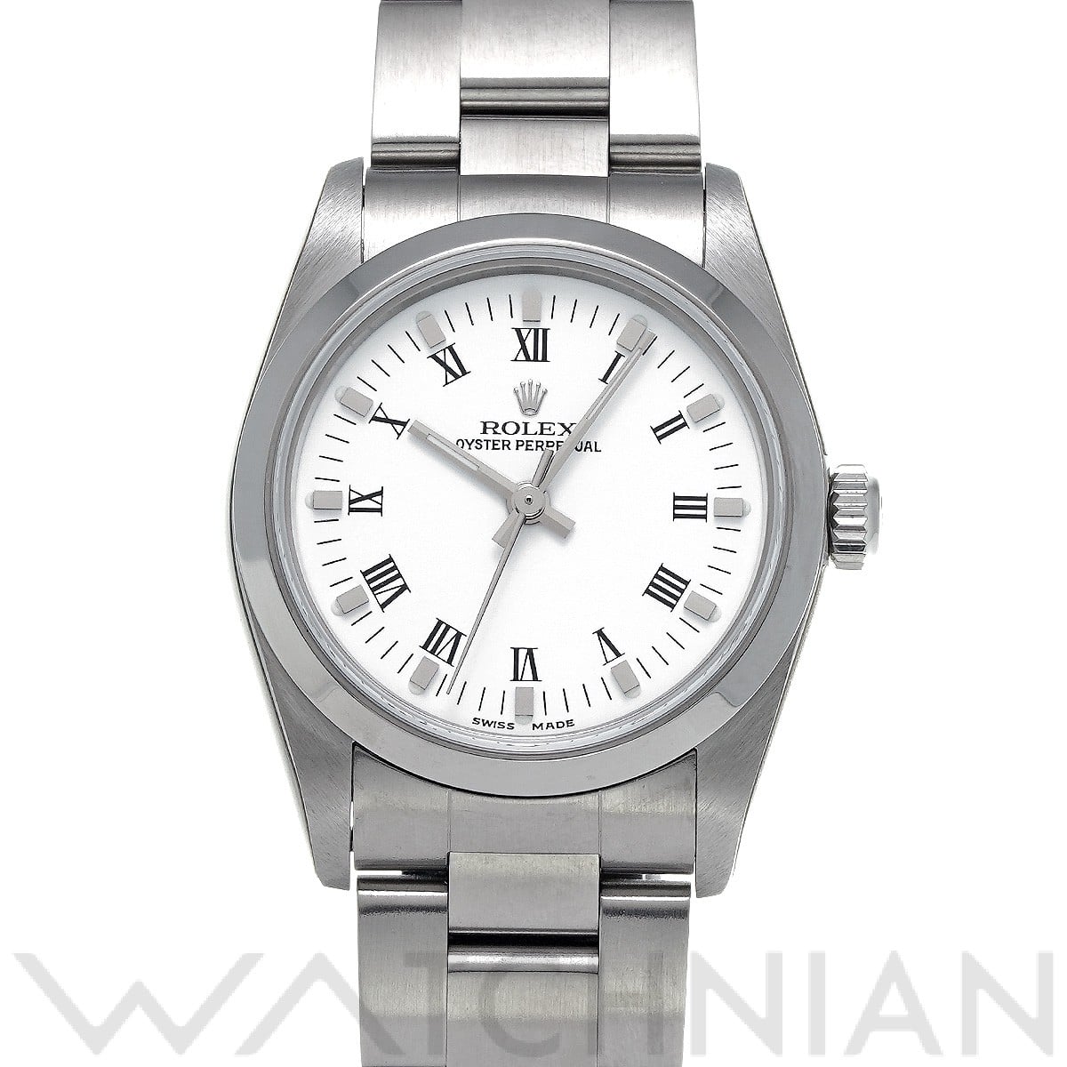 ロレックス オイスターパーペチュアル 77080 ホワイト ユニセックス 時計 【中古】【wristwatch】