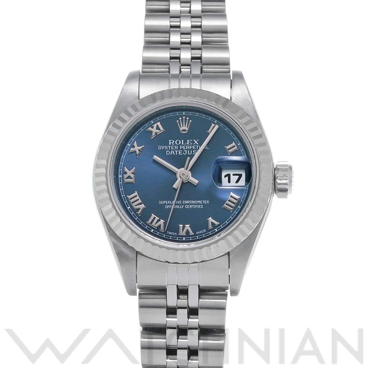 ロレックス デイトジャスト 69174 ブルー レディース 時計 【中古】【wristwatch】