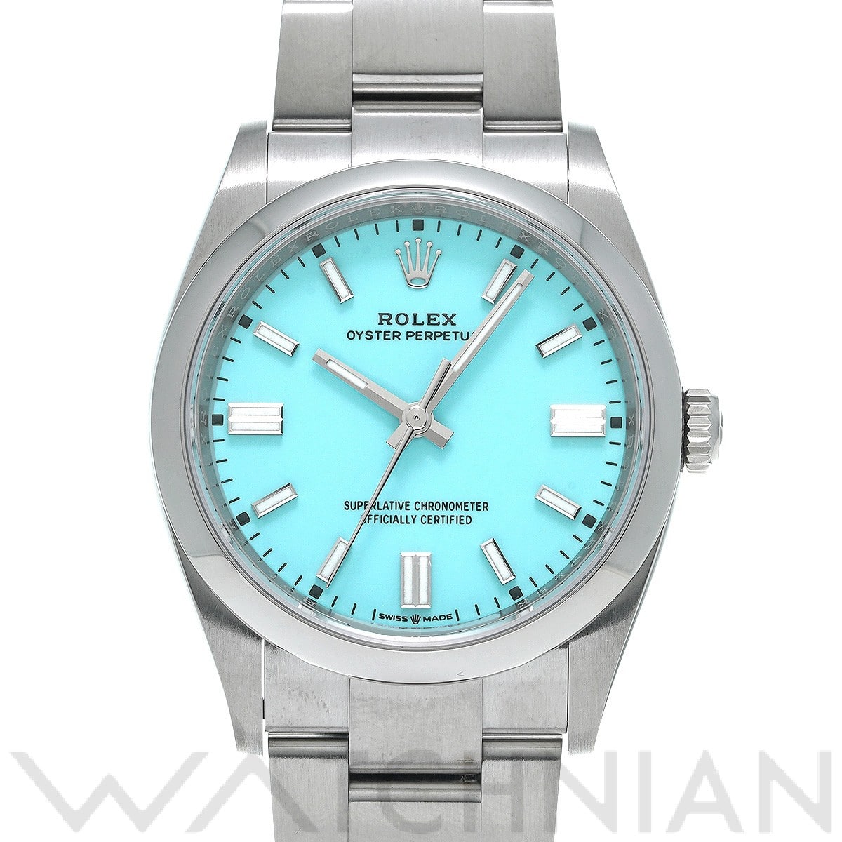 ロレックス オイスターパーペチュアル 36 126000 ターコイズブルー メンズ 時計 【中古】【wristwatch】