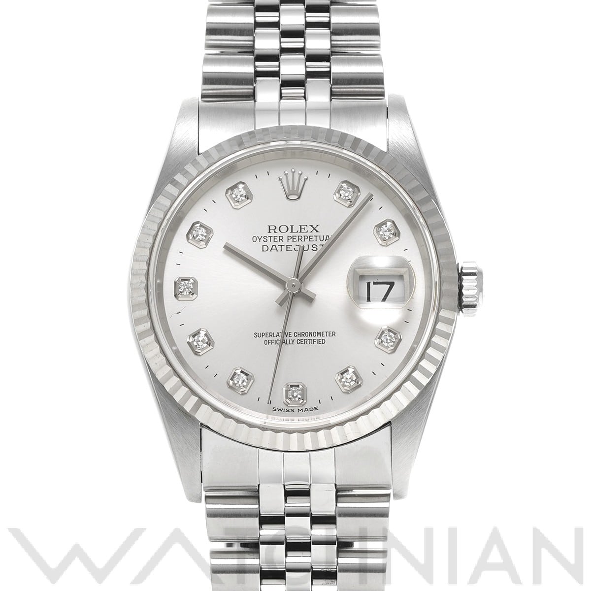 ロレックス デイトジャスト 16234G シルバー/ダイヤモンド メンズ 時計 【中古】【wristwatch】