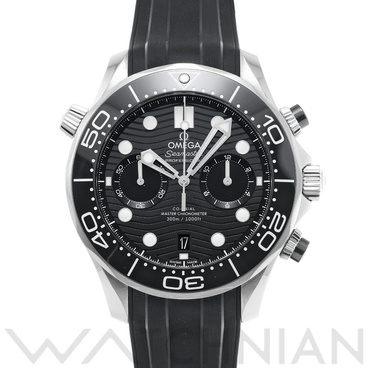 オメガ シーマスター ダイバー300 コーアクシャル マスタークロノメーター クロノグラフ 210.32.44.51.01.001 ブラック メンズ 時計 【中古】【wristwatch】