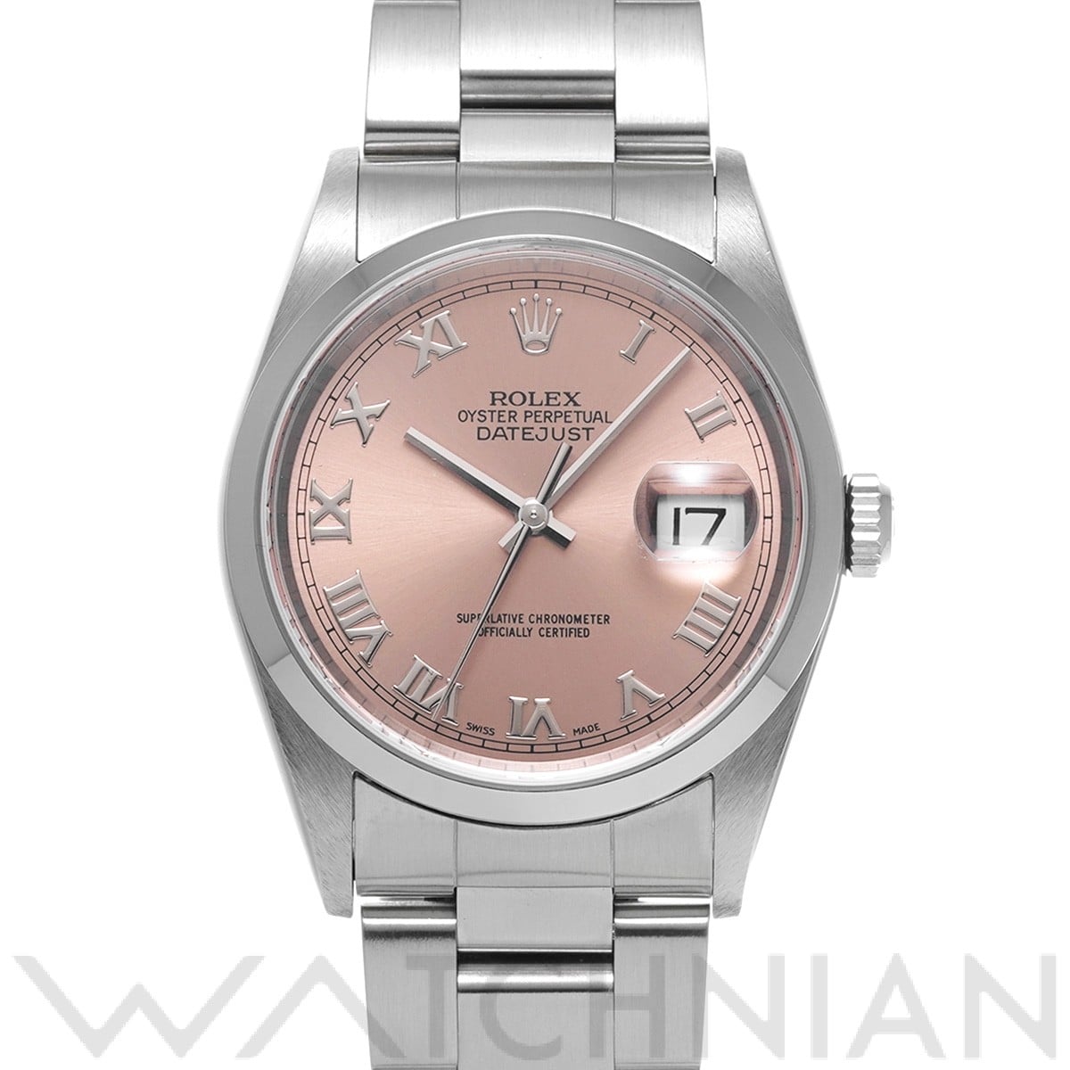 ロレックス デイトジャスト 36 16200 ピンク メンズ 時計 【中古】【wristwatch】