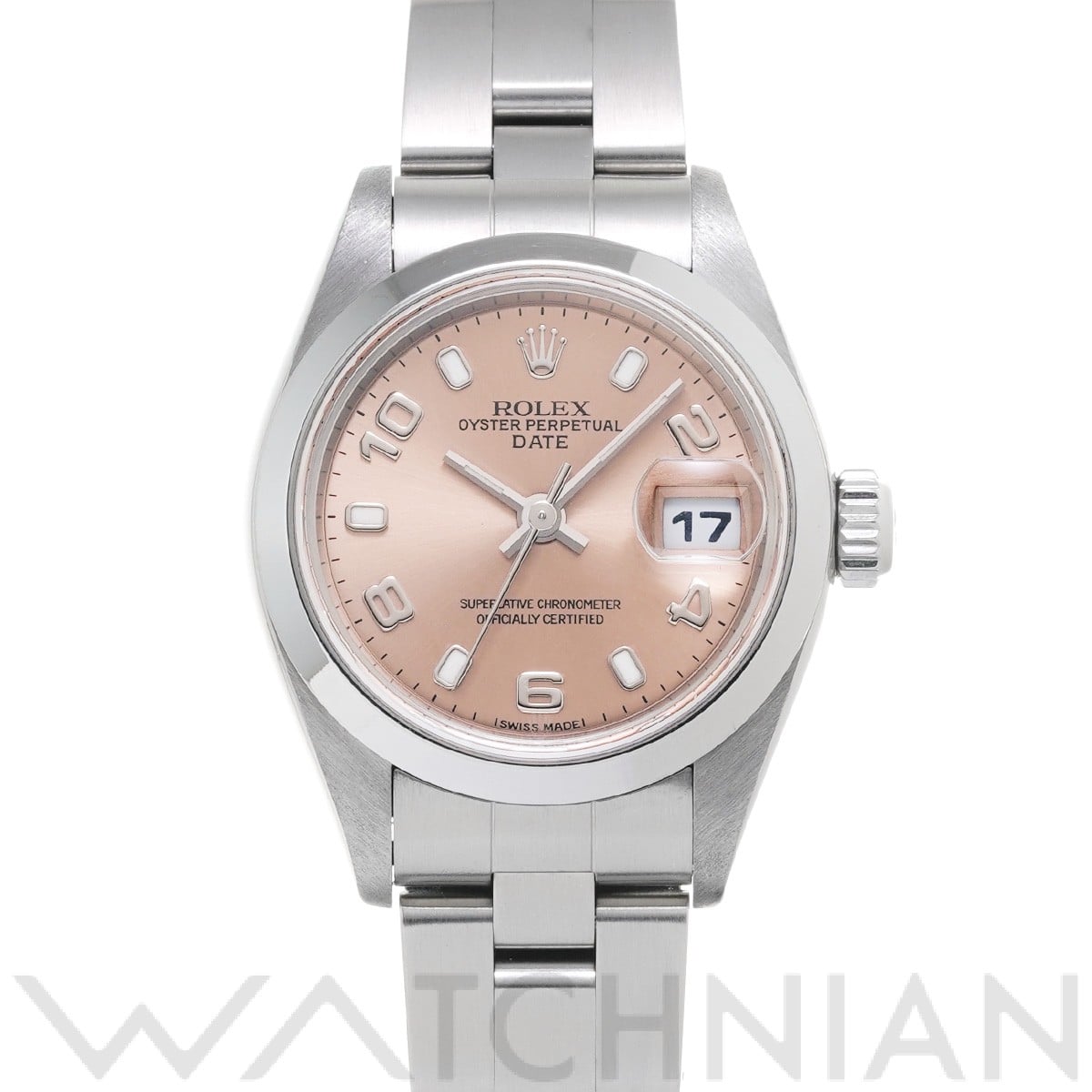 ロレックス オイスターパーペチュアル デイト 79160 ピンク レディース 時計 【中古】【wristwatch】