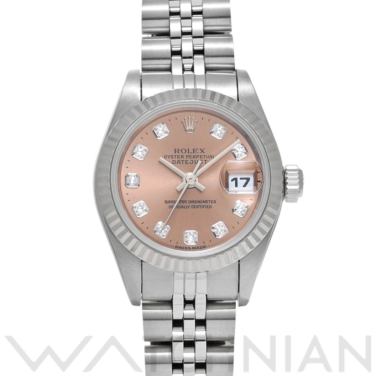 ロレックス デイトジャスト 69174G ピンク/ダイヤモンド レディース 時計 【中古】【wristwatch】