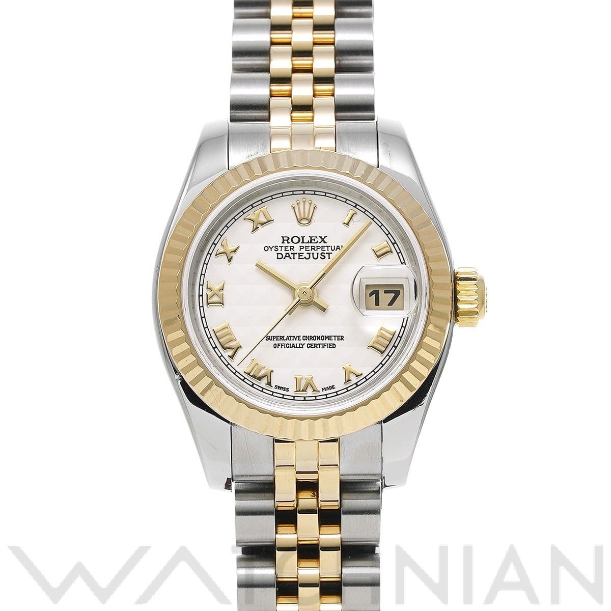 ロレックス レディ デイトジャスト 26 179173 アイボリーピラミッド レディース 時計 【中古】【wristwatch】