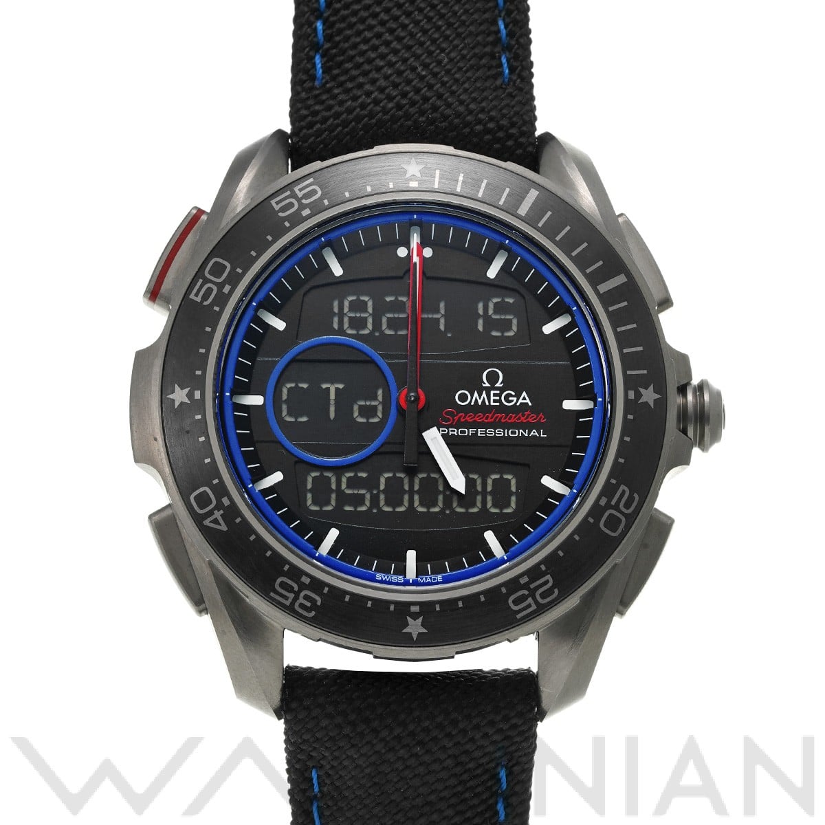 オメガ スピードマスター スカイウォーカー X-33 レガッタ クロノグラフ 318.92.45.79.01.001 ブラック メンズ 時計 【中古】【wristwatch】