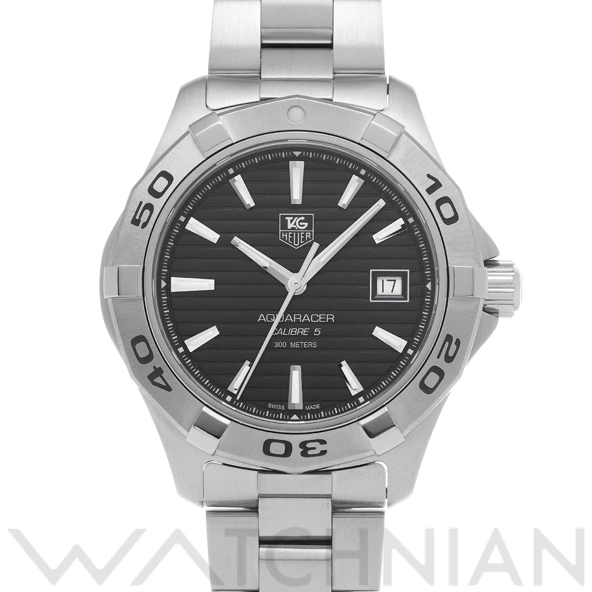 タグ ホイヤー アクアレーサー キャリバー5 WAP2010.BA0830 ブラック メンズ 時計 【中古】【wristwatch】