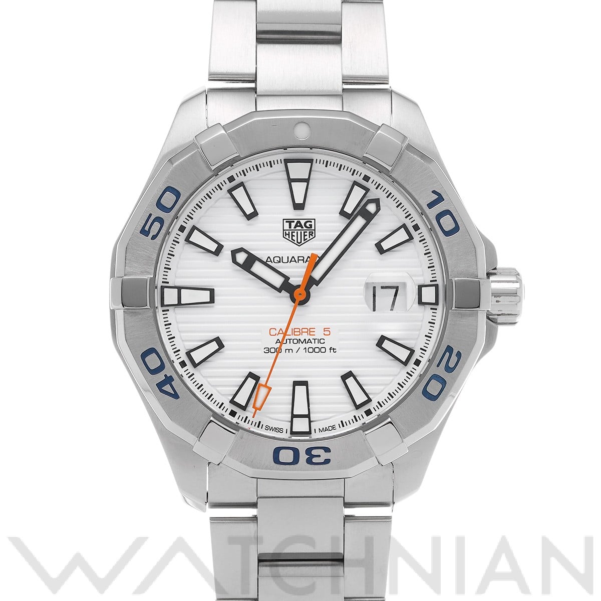 タグ ホイヤー アクアレーサー キャリバー5 WAY2013.BA0927 ホワイト メンズ 時計 【中古】【wristwatch】