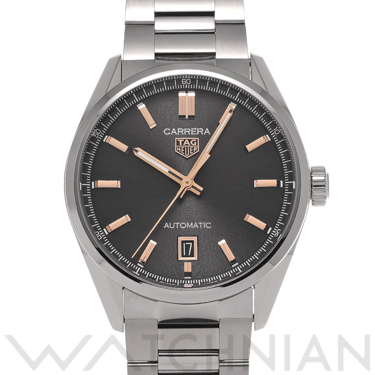 タグ ホイヤー カレラ キャリバー5 WBN2113.BA0639 ブラック メンズ 時計 【中古】【wristwatch】