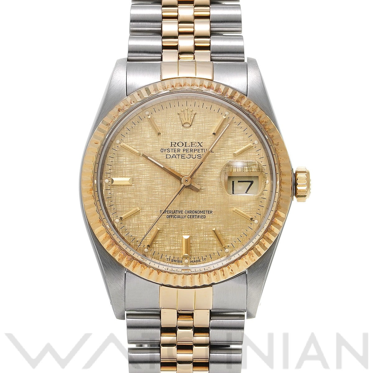 ロレックス デイトジャスト 36 16013 シャンパンモザイク メンズ 時計 【中古】【wristwatch】