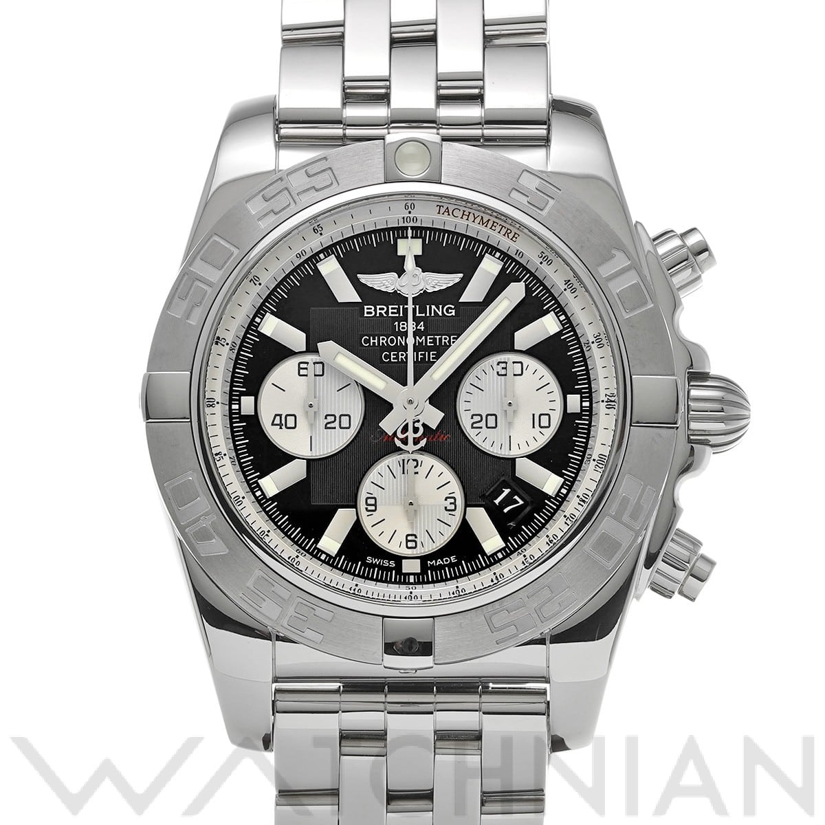 ブライトリング クロノマット 44 A012B67PA ブラック/シルバー メンズ 時計 【中古】【wristwatch】