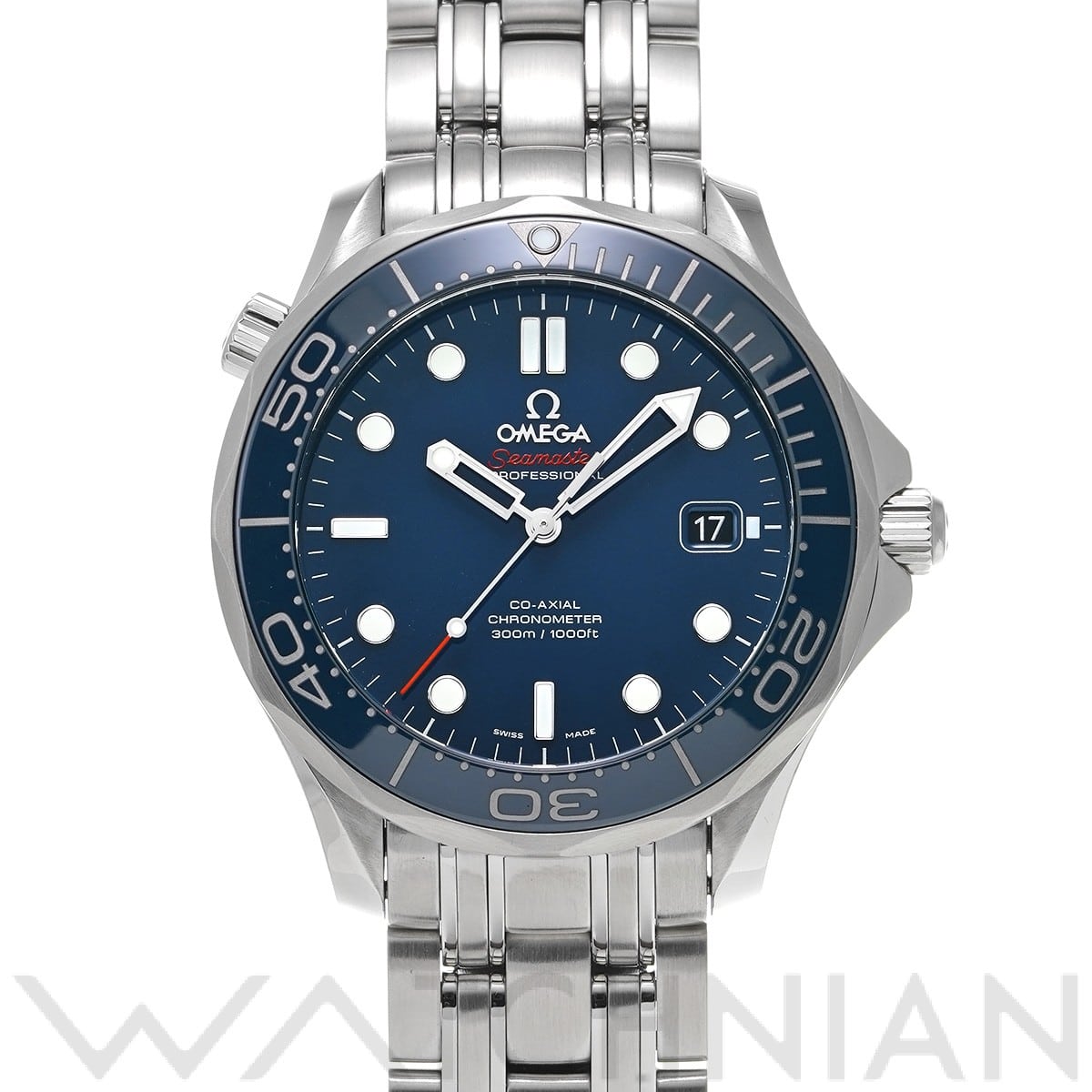 オメガ シーマスター ダイバー300 コーアクシャル 212.30.41.20.03.001 ブルー メンズ 時計 【中古】【wristwatch】