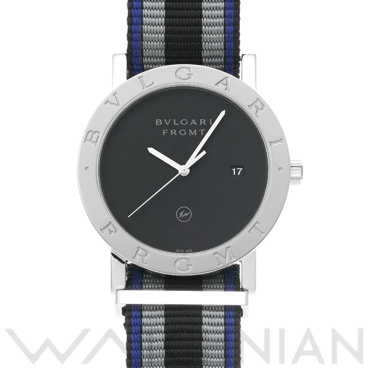 ブルガリ ブルガリブルガリ フラグメント BB41S ブラック メンズ 時計 【中古】【wristwatch】