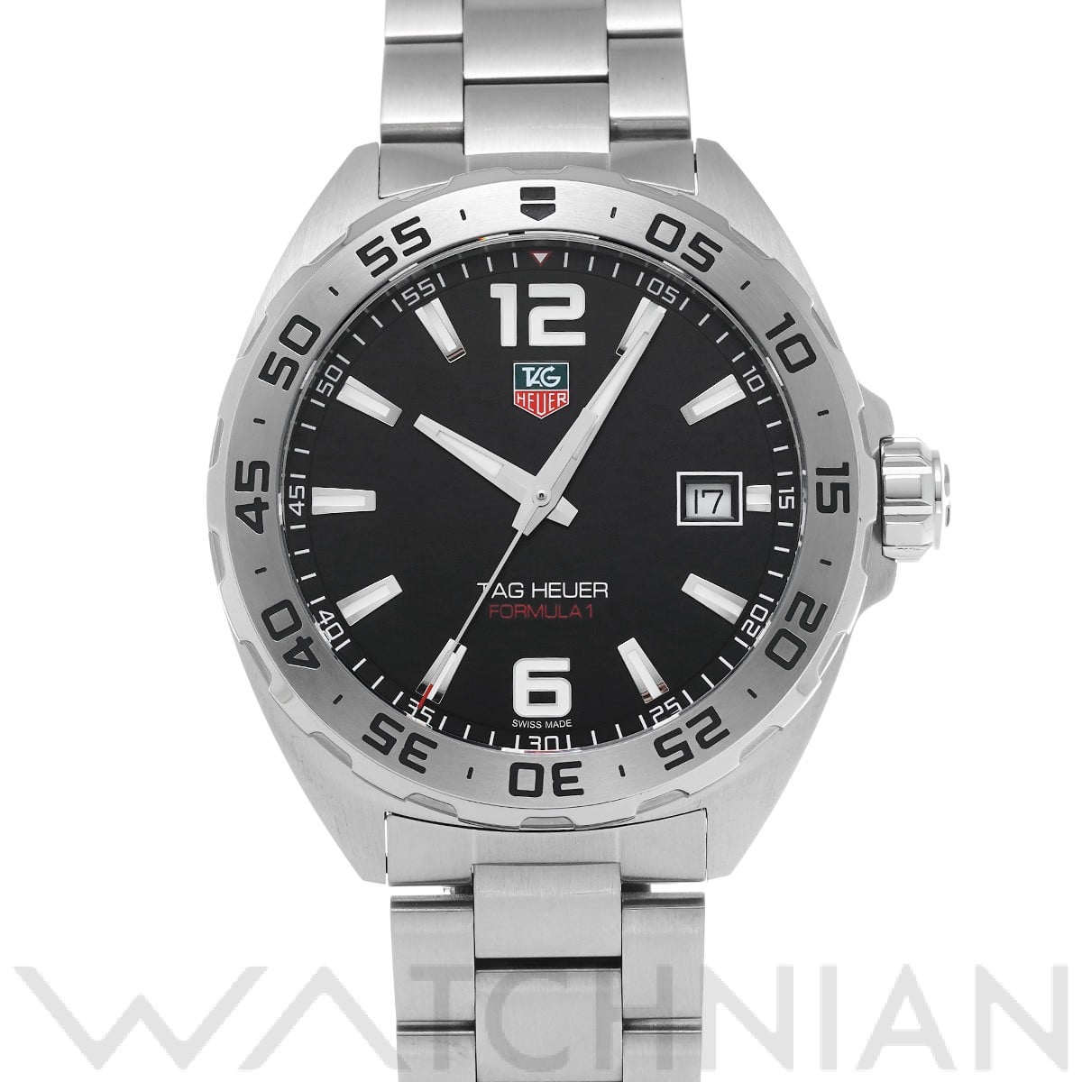タグ ホイヤー フォーミュラ1 クォーツ WAZ1112.BA0875 ブラック メンズ 時計 【中古】【wristwatch】