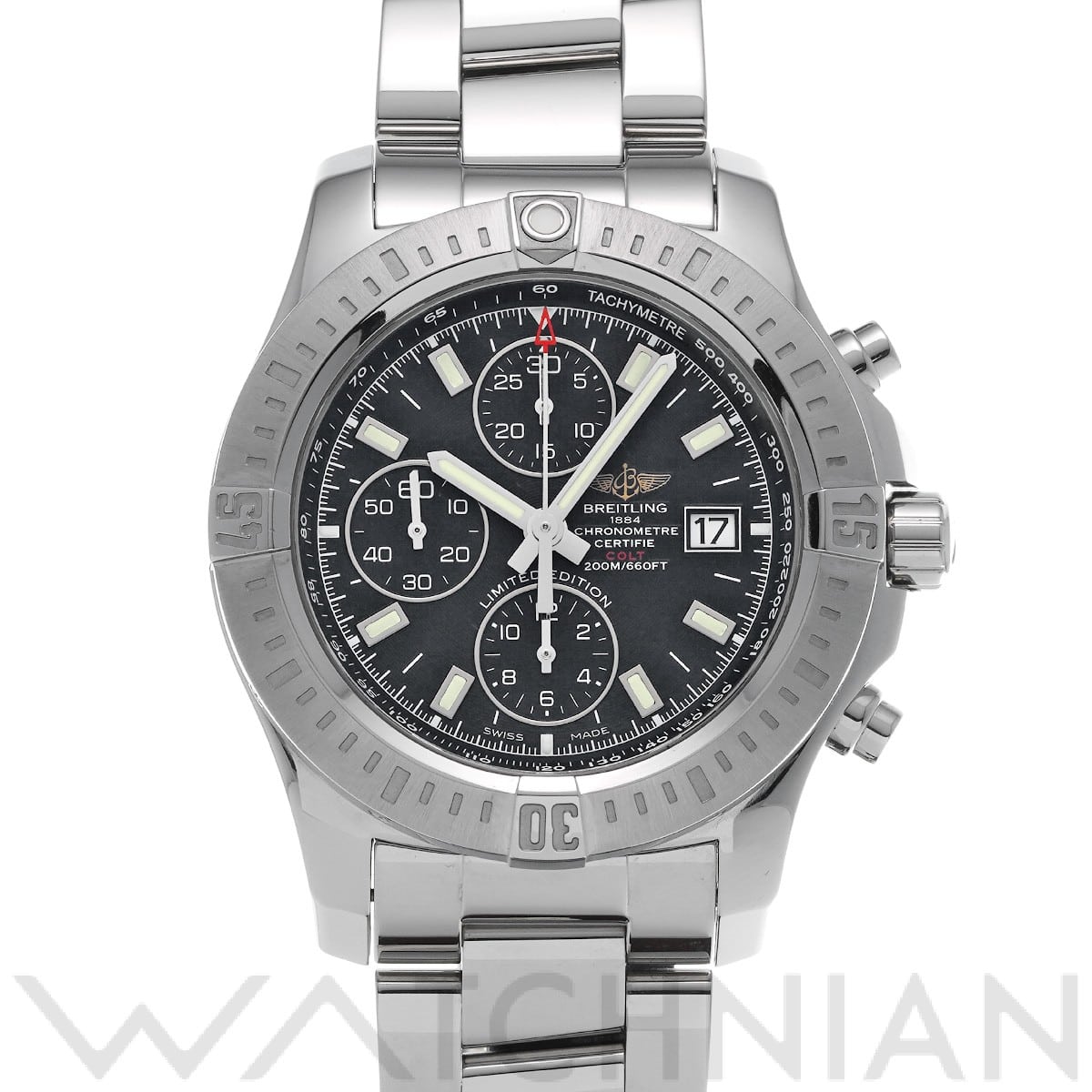 ブライトリング コルト クロノグラフ オートマチック A133884Y/BE68 ブラック メンズ 時計 【中古】【wristwatch】