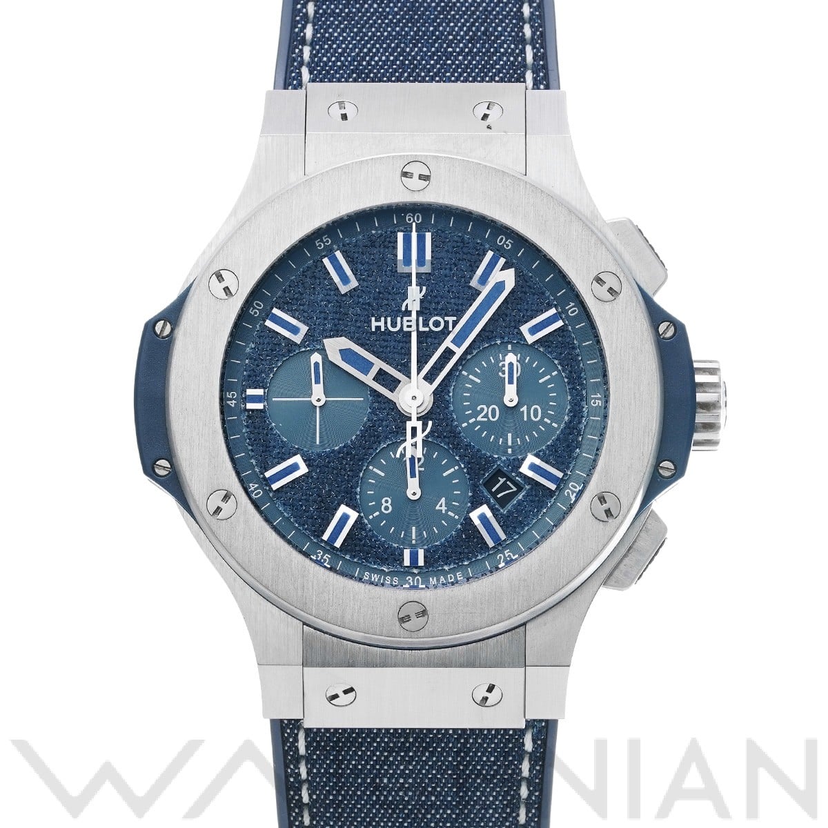 ウブロ ビッグバン ジーンズ スチール 301.SX.2770.NR.JPN15 ブルーデニム メンズ 時計 【中古】【wristwatch】