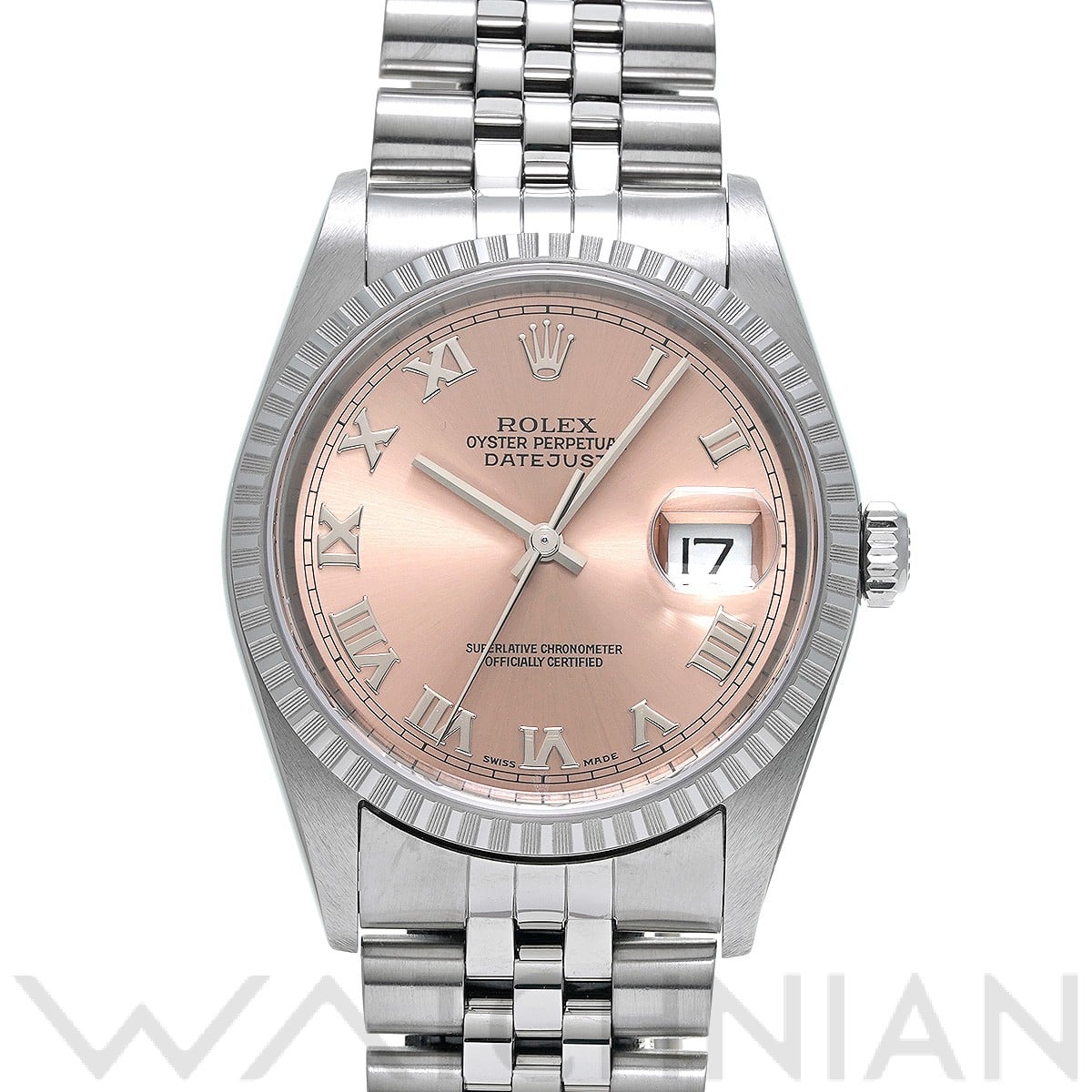 ロレックス デイトジャスト 16220 ピンク メンズ 時計 【中古】【wristwatch】