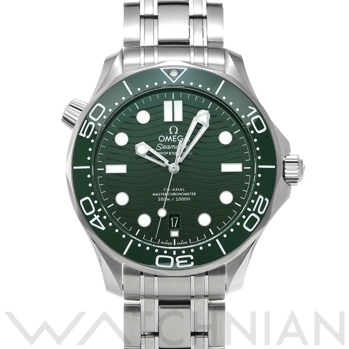 オメガ / OMEGA シーマスター ダイバー300 コーアクシャル マスタークロノメーター 210.30.42.20.10.001 グリーン メンズ 時計 【中古】【wristwatch】