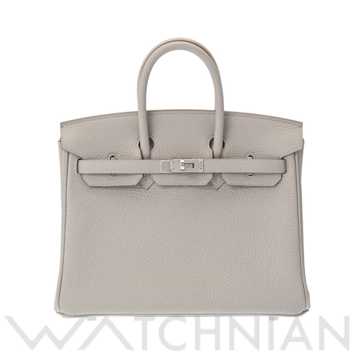 エルメス バーキン 25 ヴェルソ パールグレー/ナタ/パラジウム金具 トゴ レディース バッグ 【新品】【bag】