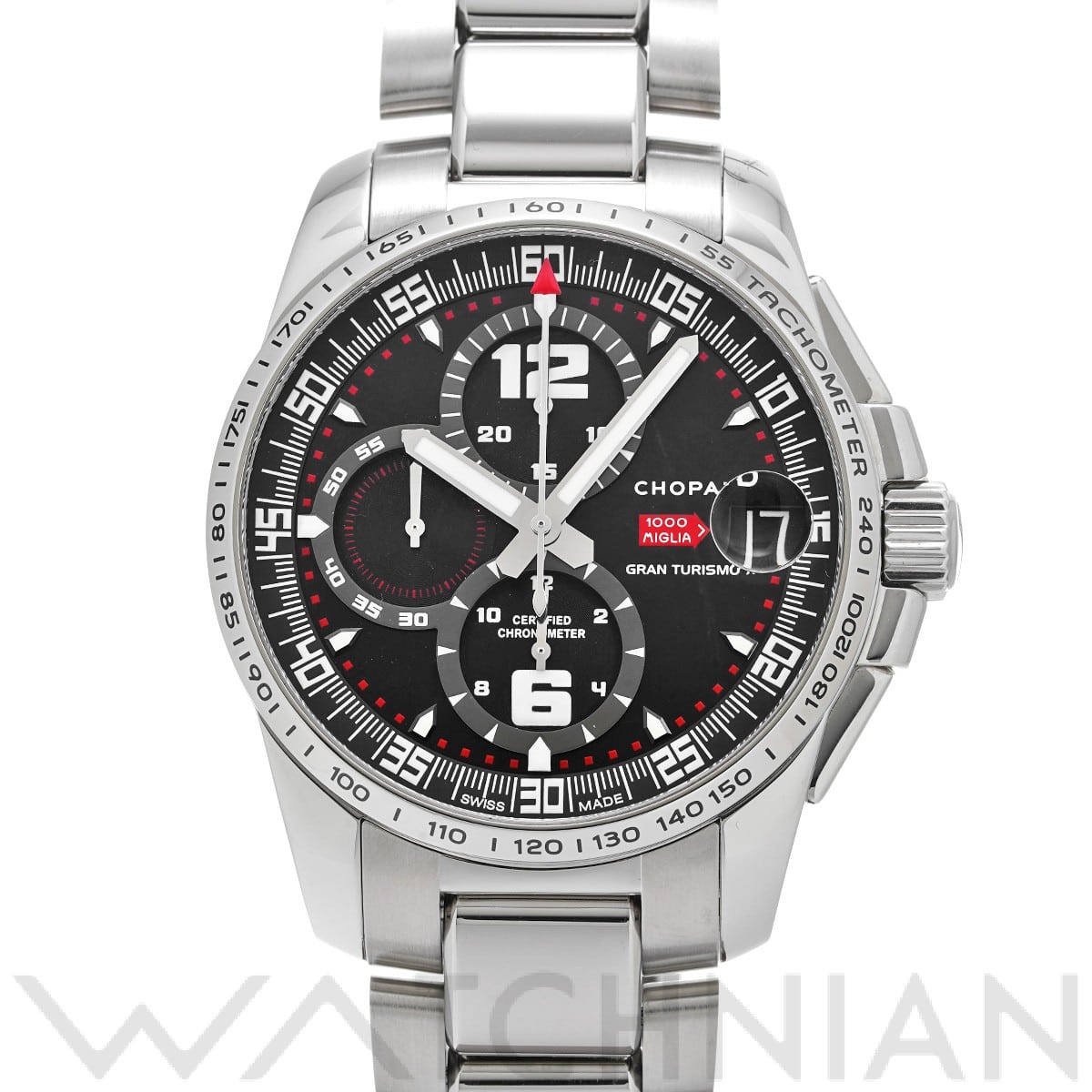 ショパール ミッレミリア グランツーリスモ XL 158459-3001 ブラック メンズ 時計 【中古】【wristwatch】