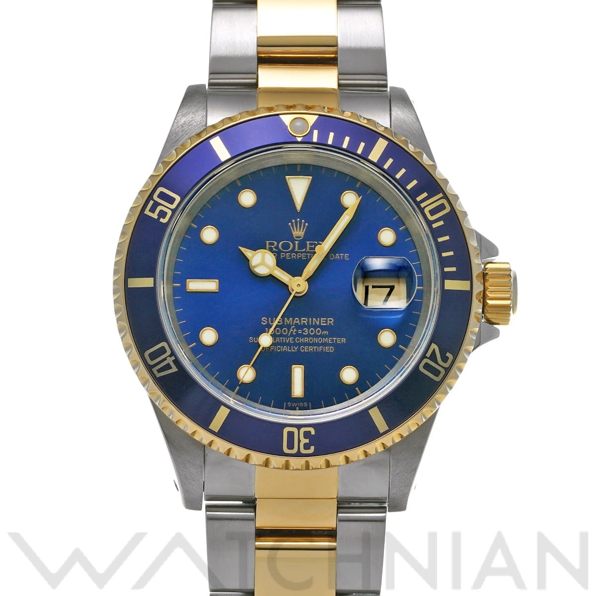 ロレックス サブマリーナ デイト 16613 ブルー メンズ 時計 【中古】【wristwatch】